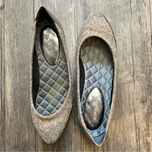 Ports 1961 Tweed And Leather Slip On Ballerina Flats Size 6 - Picture 6 of 10